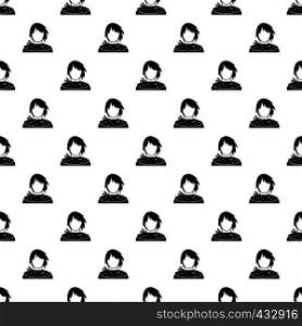 Male shorn pattern seamless in simple style vector illustration. Male shorn pattern vector
