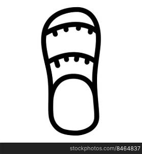 male slippers line icon vector. male slippers sign. isolated contour symbol black illustration. male slippers line icon vector illustration