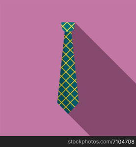 Male tie icon. Flat illustration of male tie vector icon for web design. Male tie icon, flat style