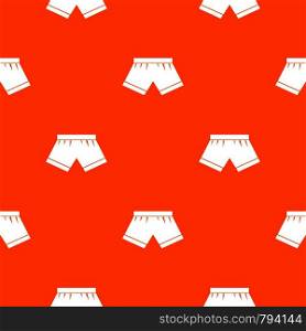 Male underwear pattern repeat seamless in orange color for any design. Vector geometric illustration. Male underwear pattern seamless