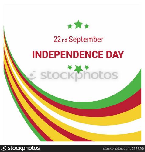 Mali Independnece day design vector