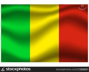 Mali National flag. original color and proportion. Simply vector illustration background, from all world countries flag set for design, education, icon, icon, isolated object and symbol for data visualisation