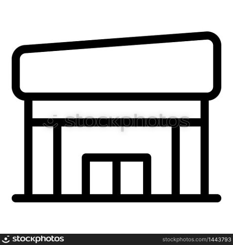 Mall store icon. Outline mall store vector icon for web design isolated on white background. Mall store icon, outline style