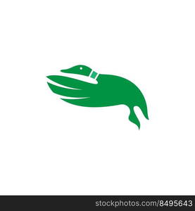 Mallard logo icon illustration design vector