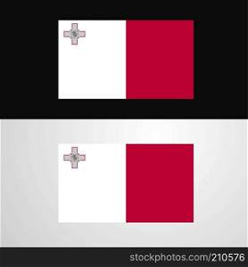 Malta Flag banner design