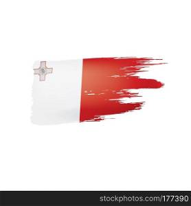 Malta flag, vector illustration on a white background. Malta flag, vector illustration on a white background.