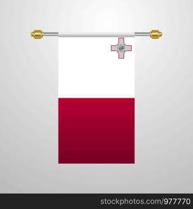 Malta hanging Flag