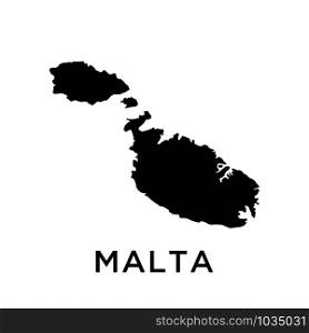 Malta map icon design trendy