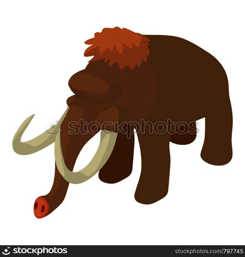 Mammoth icon. Isometric illustration of mammoth vector icon for web. Mammoth icon, isometric style