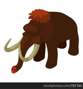 Mammoth icon. Isometric illustration of mammoth vector icon for web. Mammoth icon, isometric style