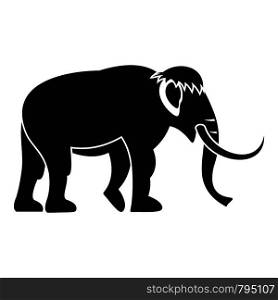 Mammoth icon. Simple illustration of mammoth vector icon for web. Mammoth icon, simple style