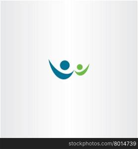 man and child people sign vector logo icon symbol