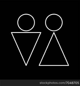 Man and woman icon .