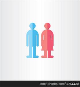 man and woman toilet vector symbols design