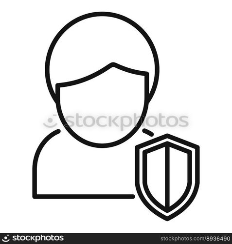 Man antibiotic resistance icon outline vector. Bacteria disease. Food pill. Man antibiotic resistance icon outline vector. Bacteria disease