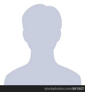 Man avatar isolated on white background. Vector illustration for your design.