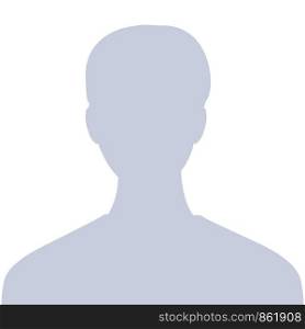 Man avatar isolated on white background. Vector illustration for your design.