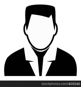 Man avatar simple sign for web and mobile devices. Man avatar simple sign