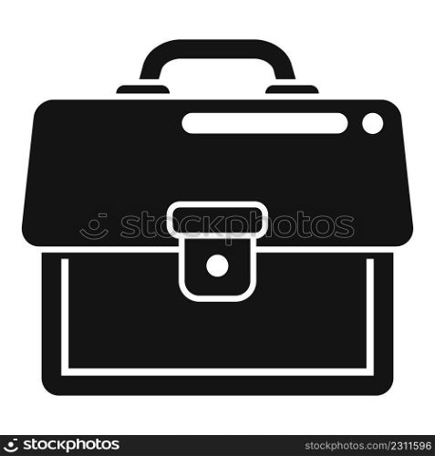 Man briefcase icon simple vector. Work bag. Manager briefcase. Man briefcase icon simple vector. Work bag