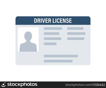 Man driver license plastic card template. Id card. Vector stock illustration. Man driver license plastic card template. Id card. Vector stock illustration.