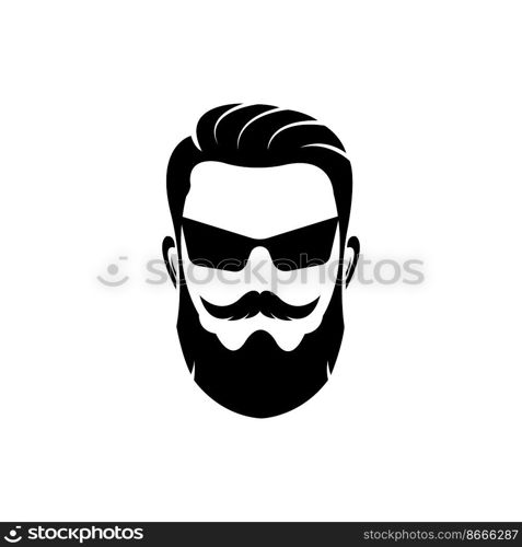 man face icon logo vector design template