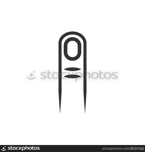 Man finger icon. Touch pad illustration symbol. Sign hand element vector.