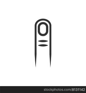 Man finger icon. Touch pad illustration symbol. Sign hand element vector.
