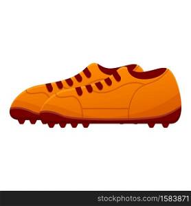 Man football boots icon. Cartoon of man football boots vector icon for web design isolated on white background. Man football boots icon, cartoon style