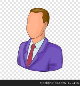 Man in suit avatar icon. Cartoon illustration of avatar vector icon for web design. Man in suit avatar icon, cartoon style