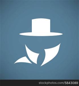 Man in the hat icon
