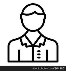 Man nurse icon outline vector. Care medic. Patient assistant. Man nurse icon outline vector. Care medic