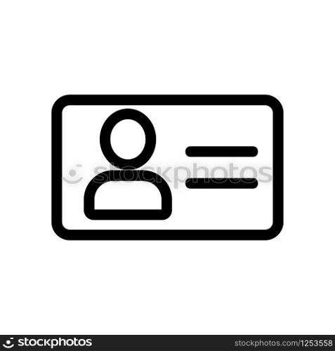man passport icon vector. Thin line sign. Isolated contour symbol illustration. man passport icon vector. Isolated contour symbol illustration