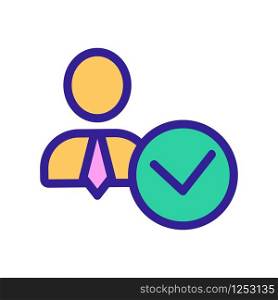man profession is an icon vector. Thin line sign. Isolated contour symbol illustration. man profession is an icon vector. Isolated contour symbol illustration