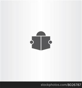 man read book icon symbol vector sign logo