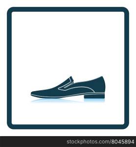 Man shoe icon. Shadow reflection design. Vector illustration.