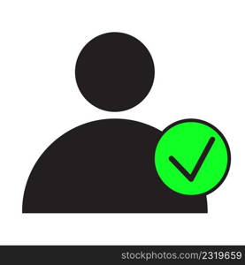 Man tick. Checkmark right vector icon. Checkmark icon. Verify sign. Tick icon. Vector illustration. stock image. EPS 10.. Man tick. Checkmark right vector icon. Checkmark icon. Verify sign. Tick icon. Vector illustration. stock image. E