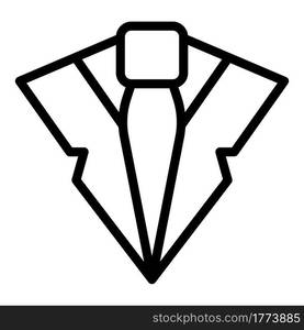 Man tie icon. Outline Man tie vector icon for web design isolated on white background. Man tie icon, outline style