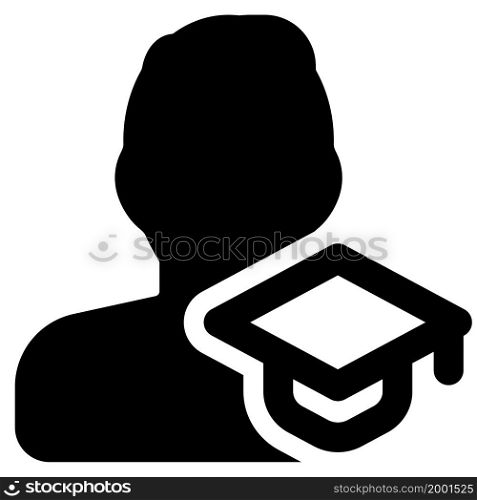 man user with graduation cap isolation on white background