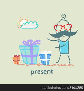 man with gifts
