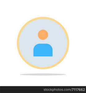 Man, Worker, Basic, Ui Abstract Circle Background Flat color Icon