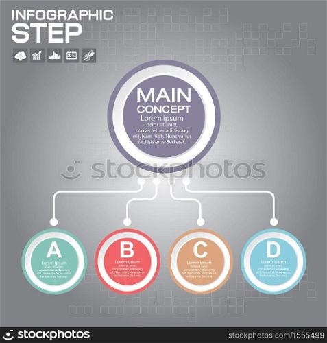 Manage chart infographic design templates . With paper tags. Idea to display information, ranking and statistics with orginal and modern style.