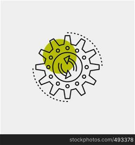 management, process, production, task, work Line Icon. Vector EPS10 Abstract Template background