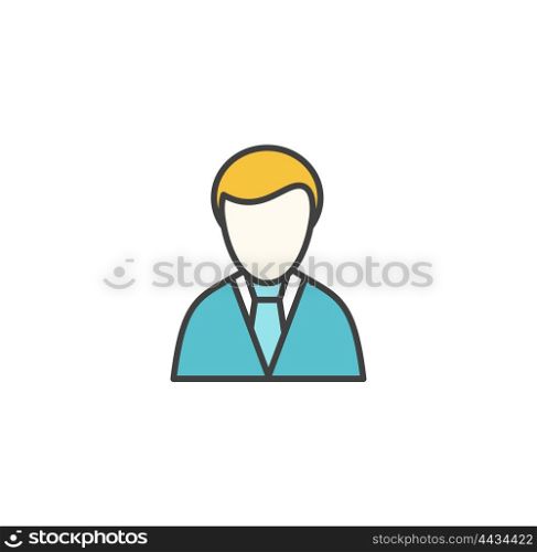 Manager Vector Icon. Manager vector icon. Linear design isolated on white background