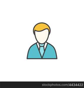 Manager Vector Icon. Manager vector icon. Linear design isolated on white background