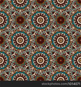 Mandala art Ethnic geometric print.Tribal vintage abstract seamless pattern ornamental boho style. Tribal vintage abstract geometric ethnic seamless pattern ornamental.