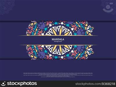Mandala background. Vintage decorative elements. Hand drawn background. Islam, Arabic, Indian, ottoman motifs.