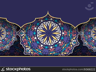 Mandala background. Vintage decorative elements. Hand drawn background. Islam, Arabic, Indian, ottoman motifs.