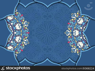 Mandala background. Vintage decorative elements. Hand drawn background. Islam, Arabic, Indian, ottoman motifs.