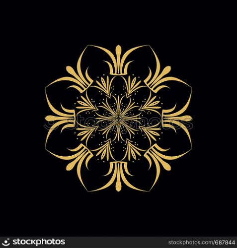 Mandala ethnic ornament. Isolated vector illustration.