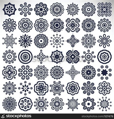 mandala floral pattern art. mandala floral identity template vector